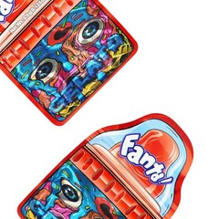 3.5g Smell Proof Mixed Holographic Mylar Bags Resealable Candy Pouches 100pcs
