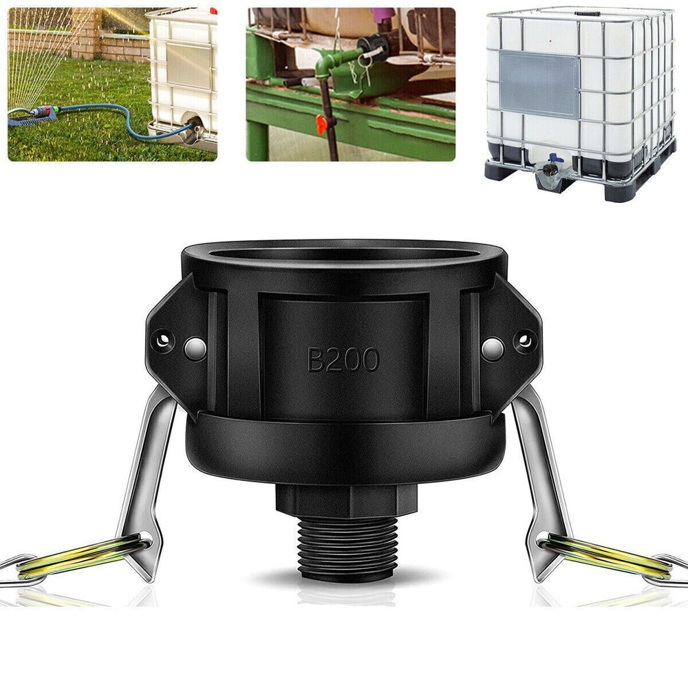 10PC 275 330 Gallon IBC Tote Water Tank Drain Adapter 2″Cam Lock for Garden Hose