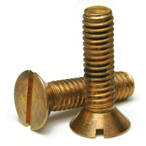 1/4″-20 | Silicon Bronze Slotted Flat Head Machine Screws – Select Length & Qty