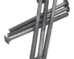50 1/2-13 X 10 Hot Dipped Galvanized Carriage Bolts With Flat Washers & Hex Nuts