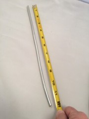 Zinc Extruded Rod 99.9% Pure 0.25 inch Diameter x 1 Foot