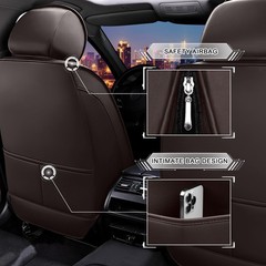 Honda CR-V Hybrid 2020-2026 Seat Covers Nappa Leather 2 Seats Coffee Color
