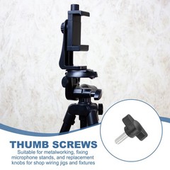 12 Pcs M6 x 16mm Tee Thumb Screws, 27mm Width Carbon Steel Tee Wing Knobs Screws