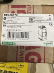 Square D BDL26070 2 Pole 480V/ 70 Amp Breaker, Neutral Asst As Shown In Pics