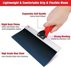 Goldblatt Banjo-Dry Tape Set Drywall Taping Tools w/10″ Blue Steel Taping Knife