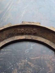 Vintage Lot Of 4 John Deere 5948B Cast Iron Planter Seed Plates
