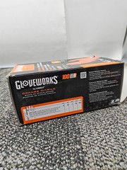 (QTY 100) AMMEX GWON46100 Gloveworks Orange Nitrile Disposable Gloves Size Large