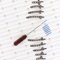 3.5mm Clávicle Hook Sáfety Locking Plátes 2H-6Holes L/R & Screw 81Pcs Set Ti