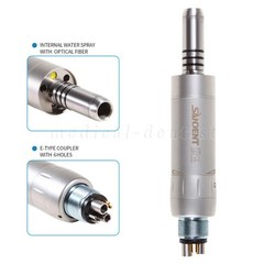 SANDENT Dental Low Speed Air Motor 6Holes Fiber Optic LED Inner Water Channel MX