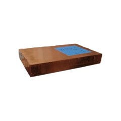 3-1/2″x2-1/8″ Pure Solid Copper Rectangular Bar Stock 1/2″ Thick, 1.4 lbs