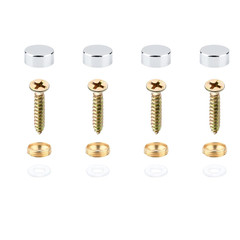 4 Pair Decorative Screw with Caps Used as Mirror Screw Upholstery Tacks