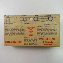 Vintage Lawn Chair Webbing Repair Clamp Stone City Products Bedford IN in Box