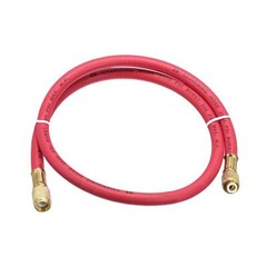 Charging Hose Tube 0.9M Length 1/4 SAE Thread 500PSI for AC Refrigeration Red