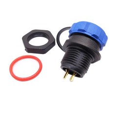 US Stock 2 Pins Waterproof IP68 Aviation Cable Circular Connector Panel Mount