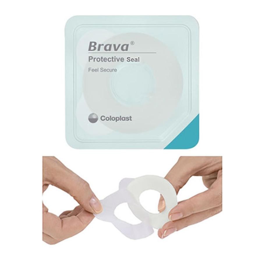 Coloplast Brava Skin Barrier Mold-Fit Normal Use Beige Flat Round 1.125″ ing 10