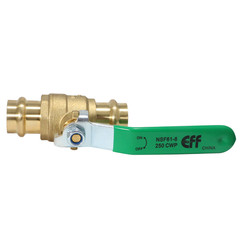 5 Pcs. 3/4″ Press Ball Valve, Press Fit Ball Valve Lead Free Brass, Full Port