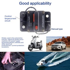 30A-300A Amp Circuit Breaker Audio Fuse 12V-48V DC Car Boat Manual Reset Switch