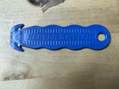 10 QTY – KLEVER KUTTER Recessed Fixed Blade Safety Cutter KCJ-1B Blue Color LOT