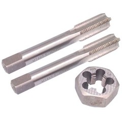 HSS M14 x 1.5mm Taper & Plug Tap & 14×1.5mm Hexagon Die Metric Thread Right Hand