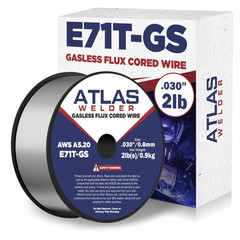 ATLASWELDER Flux Core Welding Wire, E71T-GS .030 Inch 10LB, Gasless Mild Steel M