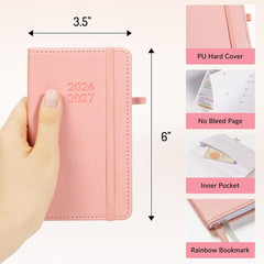 Pocket Planner 2026-2027, Weekly Monthly Planners for Purse, 3.5″ X 6″, July 202
