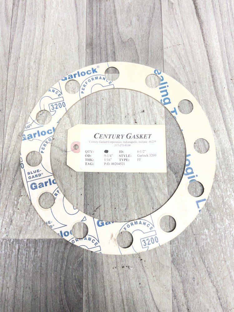 Garlock 3200 Blue-Gard Flange Gasket 9-1/4”x6-1/2”x1/16” #4022K160