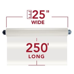 GBC HeatSeal Laminating Film Roll, 3mil, 25″ x 250′, 2-Pack (3748204EZ)