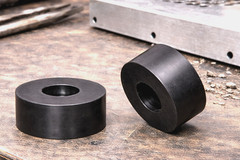 2 3/8″ x 1 1/4″ XXL HD Black Rubber Feet for Equipment, Truck Doors, Compressors