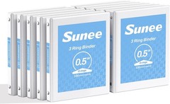 Binders 2 Inch 3 Ring 4 Pack 2″ Classic 4-Color Binder Set 8.5×11 Inches Office