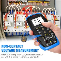 Digital Multimeter TRMS Autorange AC/DC Volt Amp Ohm Temp Continuity NCV 6000Cou