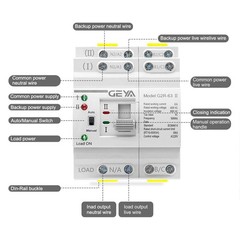 Uninterruptible Transfer Switch 4 Pole 63A for Home and Business