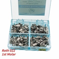 Dental Ortho Buccal Tubes 1st Molar Roth 022 Mesh Base Bondable