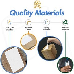 OfficeSmartLabels ZE1114100 [ 1.25″ x 1″ ] Direct Thermal Labels, Compatible wit