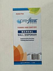 Foaming Hand Sanitizer PreFenz Botanicals Manual Wall Dispenser Alcohol Free New