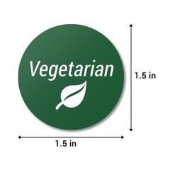 Officesmartlabels Vegetarian 1.5 – Vegetarian Food