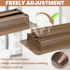 4 Pack 4X8 Inch RV Floor Vent Covers, Heavy Duty Steel Walkable RV Floor Registe