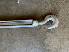 Box Of 10 Turnbuckle Drop Forged/HD Galvanized Steel Turnbuckle Hook/Hook 1/2×12