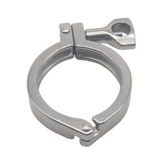HFS(R) 2.5″ Sanitary Tri Clamp, Single Pin Heavy Duty Tri Clover for Ferrule TC