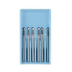AZDENT Dental Surgical Handpiece FG Bur Tungsten Carbide Round/Straight Fissure