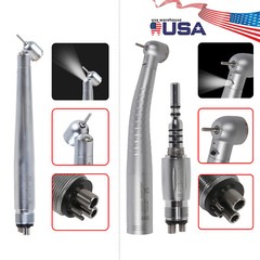 Dental Turbine LED E-generator / Fiber Optic Handpiece 45° Angle/Large Head YCE