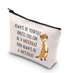 BDPWSS Meerkat Cosmetic Bag Meerkat Lover Gift Always Be Yourself Unless You …