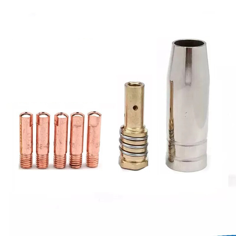 Mig Gun tips Nozzle kits Fit HZXVOGEN MIG145 HVM200 MIG Welder 130A Flux 3 in 1