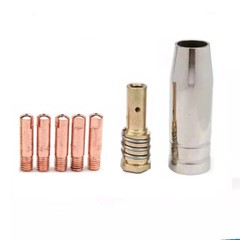 Mig Gun tips Nozzle kits Fit HZXVOGEN MIG145 HVM200 MIG Welder 130A Flux 3 in 1