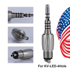 Dental LED Quick Coupler 4 Hole fit KAVO Multiflex LUX Fiber Optic Handpiece