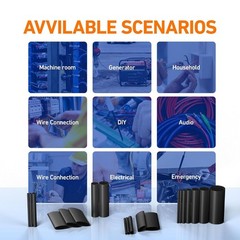 446 Pcs Heat Shrink Tubing Kit-4:1 Ratio Adhesive Lined Marine Grade Shrink