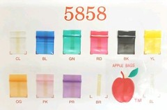 Apple Brand Baggies Size 1212 , 5858,3434,1212-Skinny, (1000)pcs Per Bundle