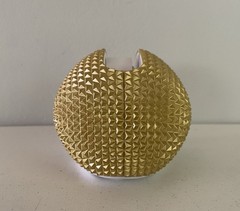 Scotch Hedgehog Tape Dispenser Gold Geometric 3M Fun Novelty Desk Top Modern