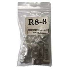 (100) Non-Insulated 8 Gauge #8 Ring Stud Terminal Uninsulated Wire Connector USA