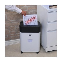 HP – Paper Shredder Micro Cut, 100-Sheet Auto Feed, Shreds Credit Cards & Sta…