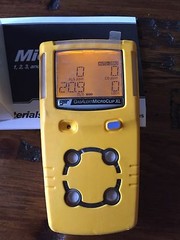 Gas Detector H2S,LEL,CO,O2 Microclip XL BW Technologies Calibrated, New Oxygen
